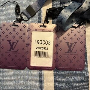 Louis Vuitton Purple Monogram Lanyard Trio